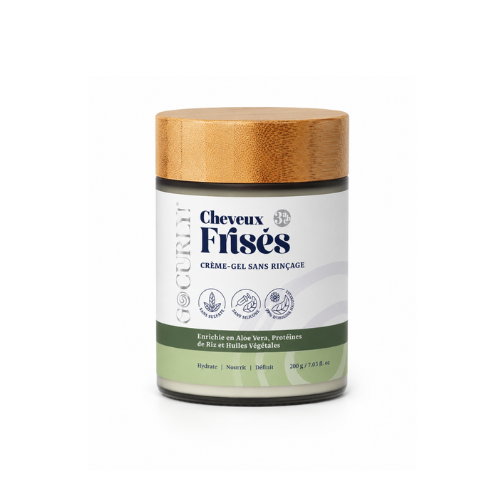 Crème-Gel Sans Rinçage (Cheveux Frisés)