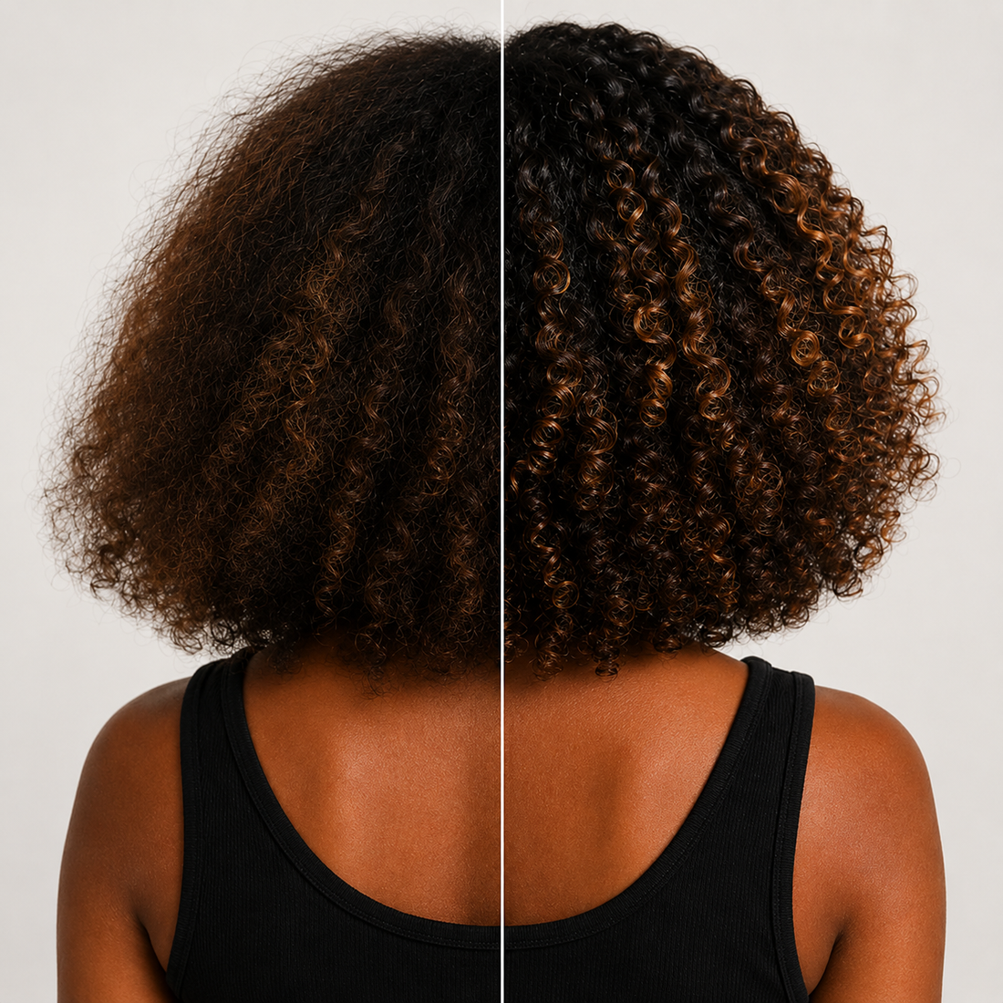 Go Curly routine result on curly hair